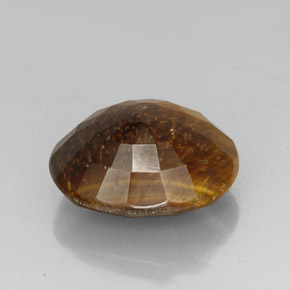 25.78克拉天然棕色Tiger's Eye，椭圆形切割，21.4×17.5毫米，不透明