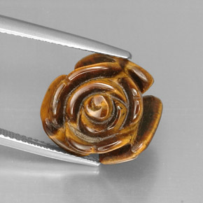 12.41克拉天然多色Tiger's Eye，异形，14.9×14.9毫米，不透明