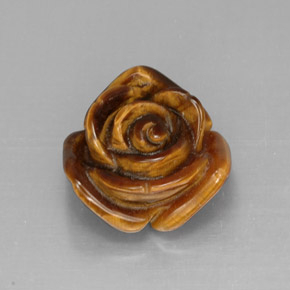 11.35克拉天然多色Tiger's Eye，异形，15.7×15.6毫米，不透明
