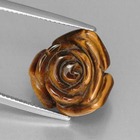 13.03克拉天然多色Tiger's Eye，异形，16.1×15.8毫米，不透明