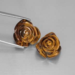 克拉天然虎眼石，异形，不透明