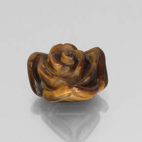 9.71克拉天然棕色Tiger's Eye，异形，15.1×14.9毫米，不透明