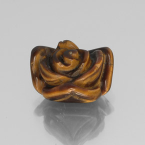 10.61克拉天然棕色Tiger's Eye，异形，15.6×15.2毫米，不透明