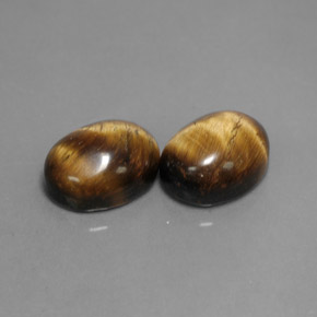 克拉天然虎眼石，椭圆形切割，不透明