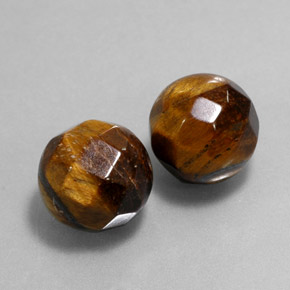 天然棕色Tiger's Eye，球形，10.28毫米，不透明