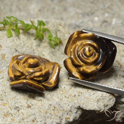 20.21克拉天然虎眼石，花形切割，不透明