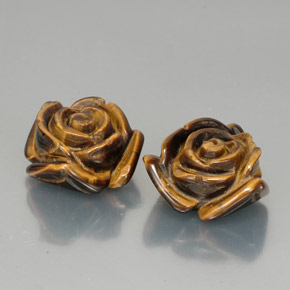 天然棕色Tiger's Eye，异形，15.3×14毫米，不透明