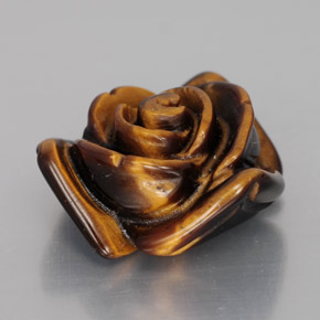 12.07克拉天然虎眼石，异形，不透明