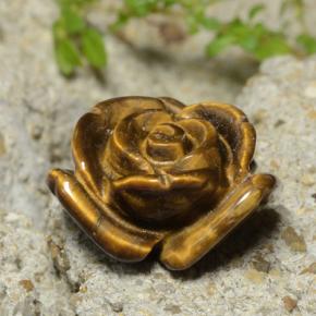 10.98克拉天然虎眼石，花形切割，不透明