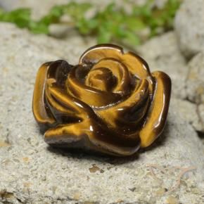 11.81克拉天然虎眼石，花形切割，不透明