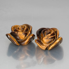 天然棕色Tiger's Eye，异形，18.9×14.5毫米，不透明