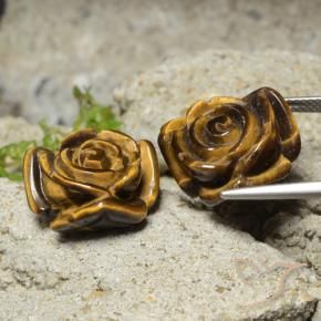 23.62克拉天然虎眼石，花形切割，不透明