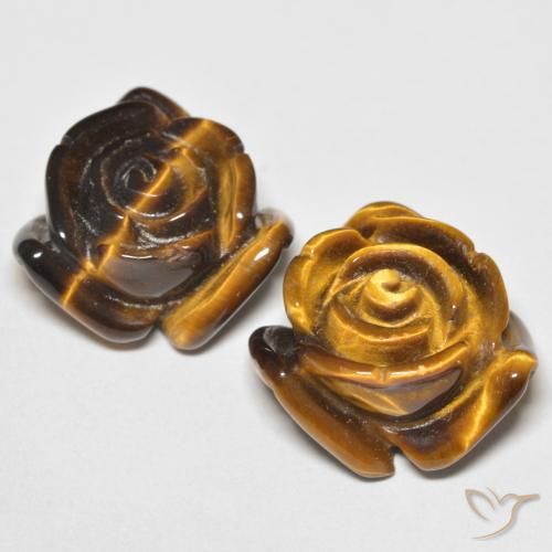 24.80克拉天然虎眼石，花形切割，不透明