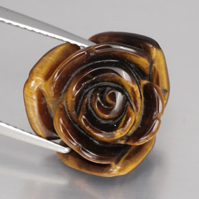 11.90克拉天然棕色Tiger's Eye，异形，15.4×15毫米，不透明