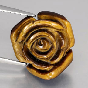 12.47克拉天然棕色Tiger's Eye，异形，15.8×15毫米，不透明