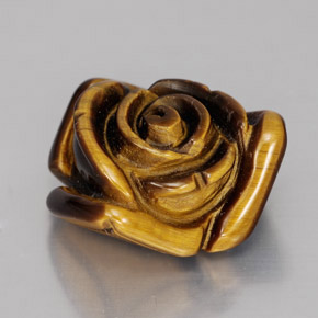 12.47克拉天然棕色Tiger's Eye，异形，15.8×15毫米，不透明