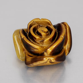 11.74克拉天然棕色Tiger's Eye，异形，15.5×14.6毫米，不透明