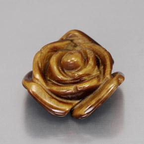 10.60克拉天然棕色Tiger's Eye，异形，15.8×15.6毫米，不透明