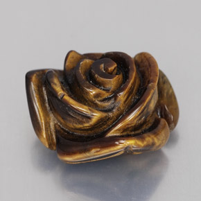 11.76克拉天然棕色Tiger's Eye，异形，15.4×15.4毫米，不透明