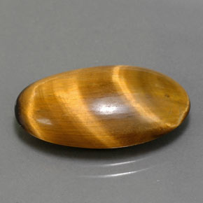 11.94克拉天然棕色Tiger's Eye，椭圆形切割，22.3×13.3毫米，不透明
