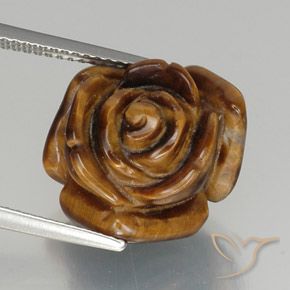 12.31克拉天然虎眼石，花式切割，不透明