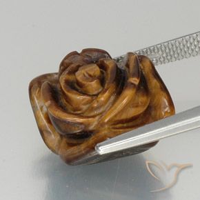 12.31克拉天然虎眼石，花式切割，不透明