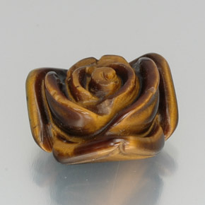 11.96克拉天然黑色Tiger's Eye，异形，15.1×14.3毫米，不透明