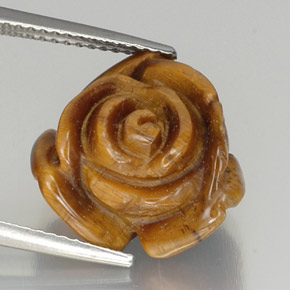 9.87克拉天然虎眼石，异形，不透明