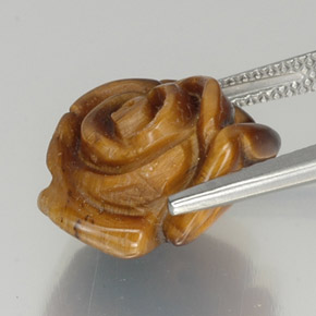 9.87克拉天然虎眼石，异形，不透明