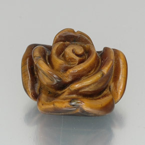 12.16克拉天然棕色Tiger's Eye，异形，16×14.5毫米，不透明