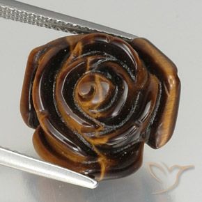 12.11ct 天然 中深棕色 虎眼石, 花式切割, 不透明