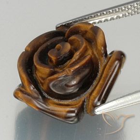12.11克拉天然虎眼石，花式切割，不透明