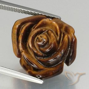 11.36ct 天然 中褐色 虎眼石, 花式切割, 不透明