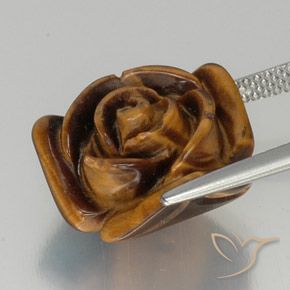 11.36克拉天然虎眼石，花式切割，不透明