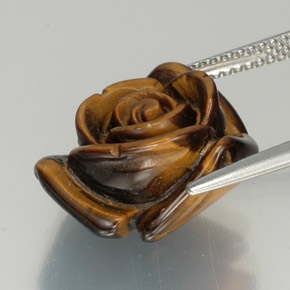 11.57克拉天然虎眼石，异形，不透明