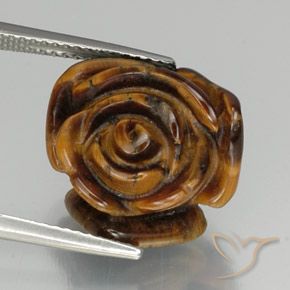 11.45ct 天然 中褐色 虎眼石, 花式切割, 不透明