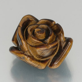 12.59克拉天然棕色Tiger's Eye，异形，16×14.5毫米，不透明