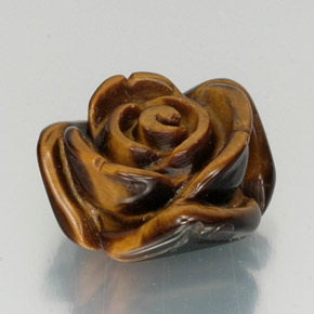 12.51克拉天然棕色Tiger's Eye，异形，15.7×14.5毫米，不透明