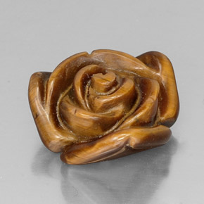 10.20克拉天然棕色Tiger's Eye，异形，15.9×14.8毫米，不透明