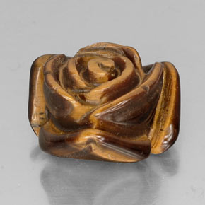 12.80克拉天然棕色Tiger's Eye，异形，16.1×15.9毫米，不透明