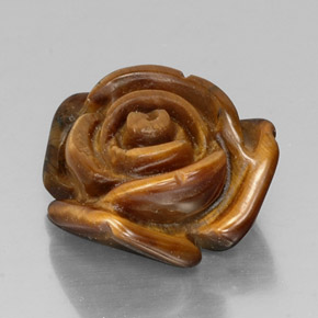 11.50克拉天然棕色Tiger's Eye，异形，16.1×15.3毫米，不透明