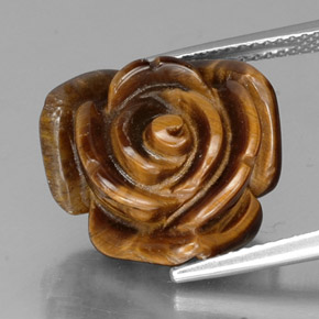 12.11克拉天然虎眼石，异形，不透明