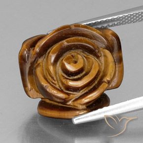 11.38ct 天然 红棕色 虎眼石, 花式切割, 不透明