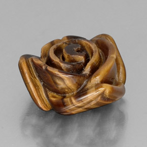 11.61克拉天然棕色Tiger's Eye，异形，15.9×14.8毫米，不透明