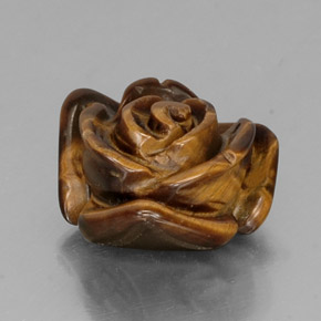 10.44克拉天然棕色Tiger's Eye，异形，15.3×14.9毫米，不透明