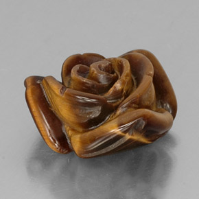 11.14克拉天然棕色Tiger's Eye，异形，16×15.8毫米，不透明