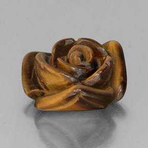 9.49克拉天然棕色Tiger's Eye，异形，15.4×14.9毫米，不透明