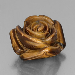 12.52克拉天然棕色Tiger's Eye，异形，15.6×15毫米，不透明
