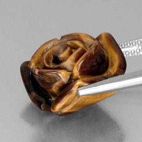 11.74克拉天然棕色Tiger's Eye，异形，15.7×15毫米，不透明