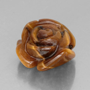 10.22克拉天然棕色Tiger's Eye，异形，15.5×14.5毫米，不透明